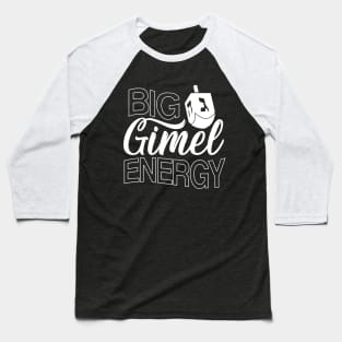 Big Gimel Energy funny hanukkah shirt, jewish ugly christmas sweater Baseball T-Shirt